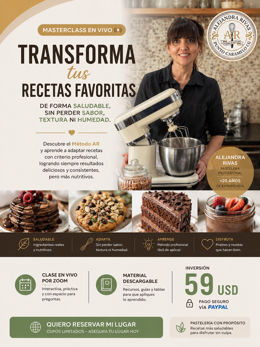 Masterclass en Vivo | Transforma tus Recetas Favoritas de Forma Saludable
