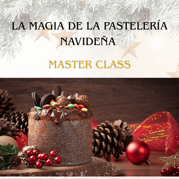Masterclass de repostería navideña mostrando 4 postres fáciles y festivos